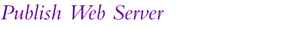 Publish Web Server