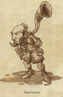 image of an old many with a horn to his ear