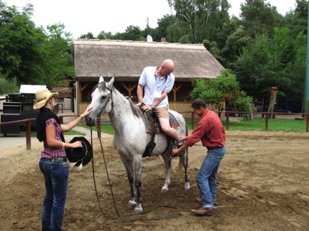 Riding lessons at the Nuclear Structure meeting in Debrecen, Hungary 2013 