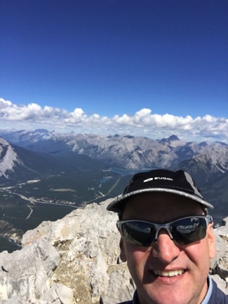 View from the top of Mt Rundle, Banff 2016