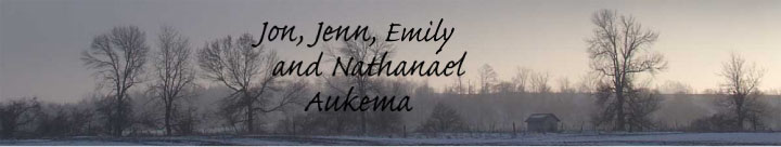 heading - Jon, Jenn, Emily and Nathanael Aukema