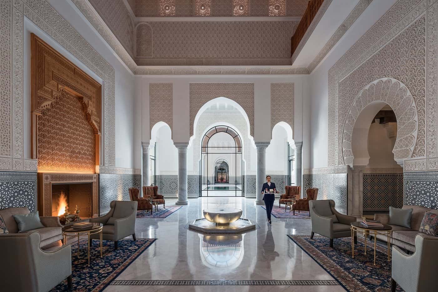 The Oberoi Marrakech fancy lobby