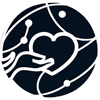 ai lab for charities logo in a circle with heart in the middle