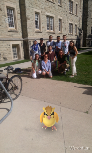 Group photo with pokemon, summer 2016