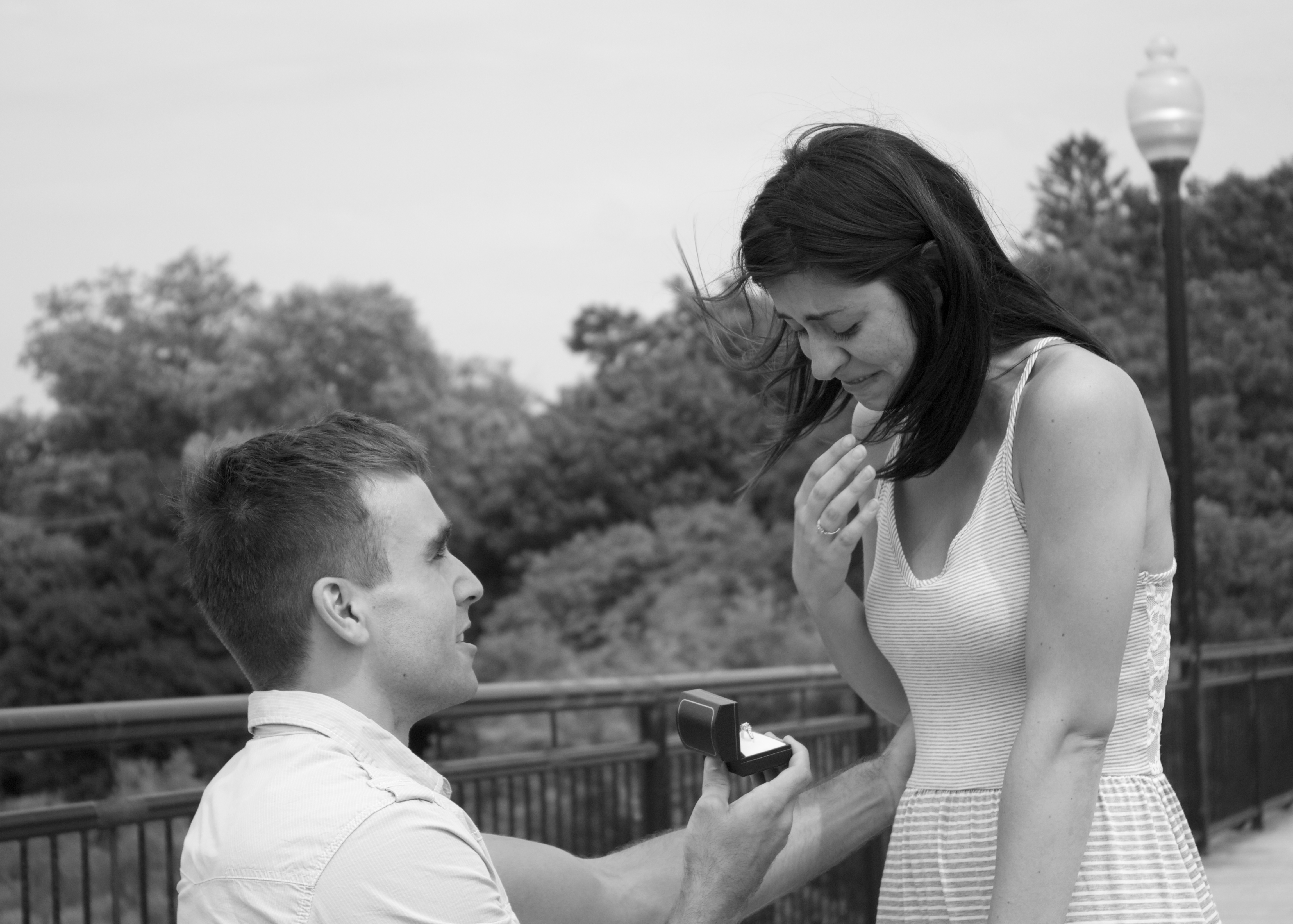 Josh pops the question